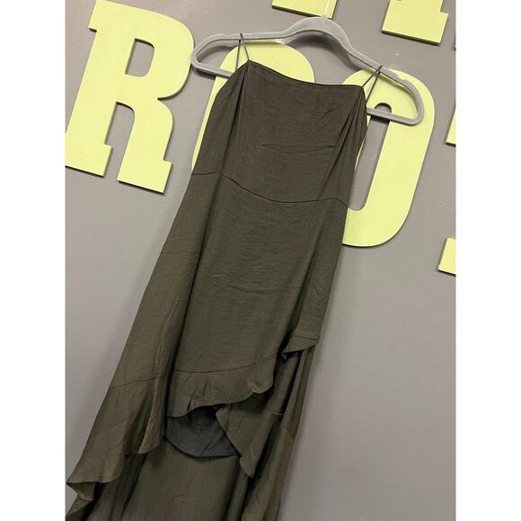 NWT Style Rack Spaghetti Strap Black Hi Low Dress Large - Picture 2 of 3